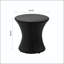 Table en rotin avec plateau en verre sans sablier Kono - noir