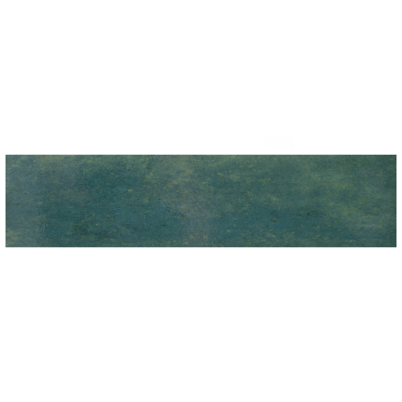 Capri 3" x 10" Porcelain Stone Look Subway Wall Floor Use Tile, Green