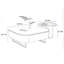 Table basse simple de style crème moderne-106264539
