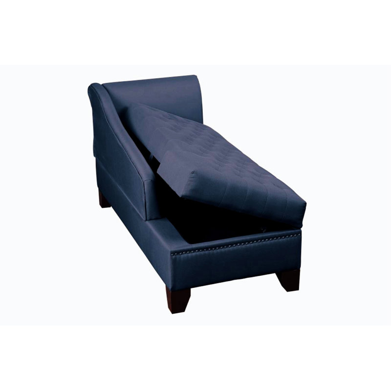 Canapé Lazy, chaise longue, Tissu bleu foncé