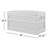 Suncast 46 in. W x 23.75 in. D Resin Wicker Deck Box with Wheels for Outdoor Storage, Made in the USA