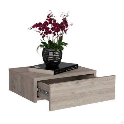 Floating Nightstand , End Table, Side Table Wall-Mounted With Drawer