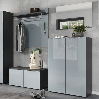 Genova Hall Tree with Bench and Shoe Storage