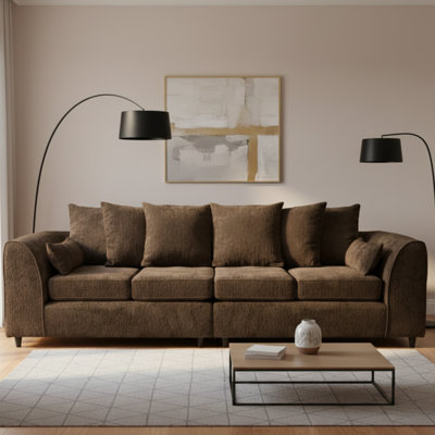 4 Seater Chenille Sofa