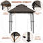 2.4×1.5 m Iron Patio Gazebo