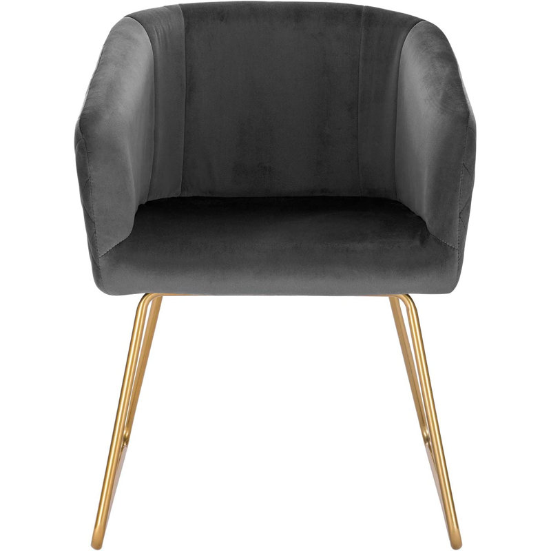 Linville Velvet Dining Chair, Grey
