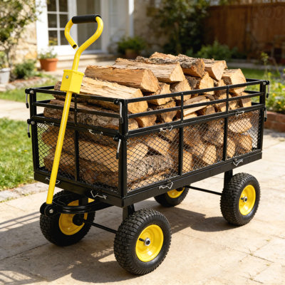 Wagon Cart Garden Cart Trucks Make It Easier To Transport Firewood