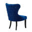Caesar Velvet Dining Chair - Ergonomic Upholstered Curved Back with Solid Wooden Legs - Modern Side Chair for Living Room Dining Room-1100677273-1157841300