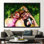 Carl and Ellie, art mural abstrait romantique inspiré par Up Movie - affiche sur le thème de l'amour