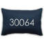 Zip Code Personalized Pillows Lumbar Indoor/Outdoor Pillow Cover & Insert
