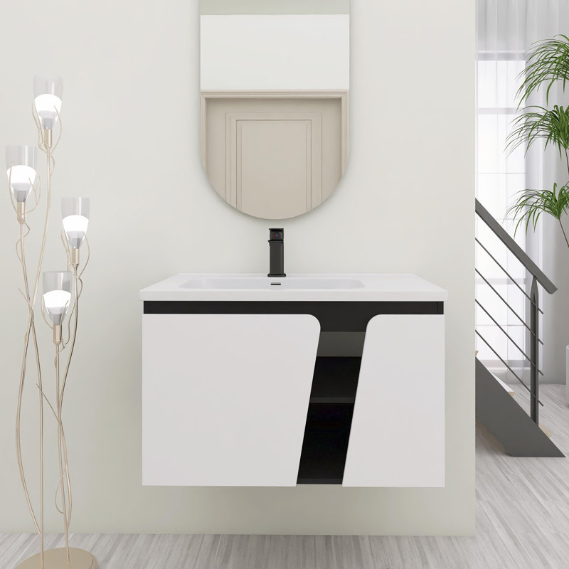 32'' Single Bathroom Vanity With Ceramic Top
