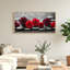 Ensemble de 1 tableau sur toile « Roses rouges »-129280298-129280302