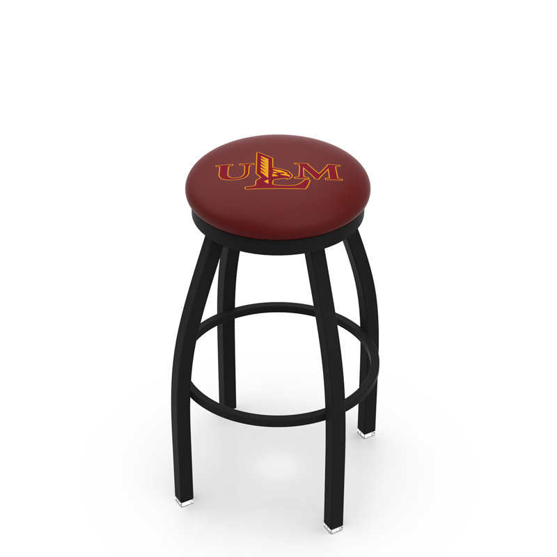 Tabouret de bar pivotant de 30 po NCAA, Ride noire, Université de Louisiane à Monroe