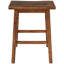 2 tabourets de comptoir rustiques - finition noyer, convient aux petits espaces
