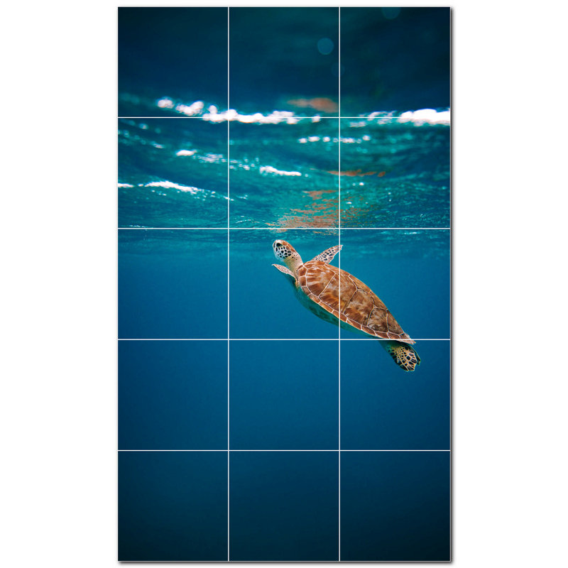 Murale décorative en céramique 4,25 po x 4,25 po