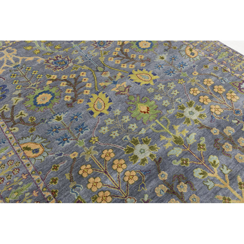 Tapis de couloir oriental Oushak Chobi, Rectangle 5 pi 11 po x 8 pi 10 po 