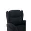 Chaise berçante en tissu Teddy avec pieds en bois paquet-736704953