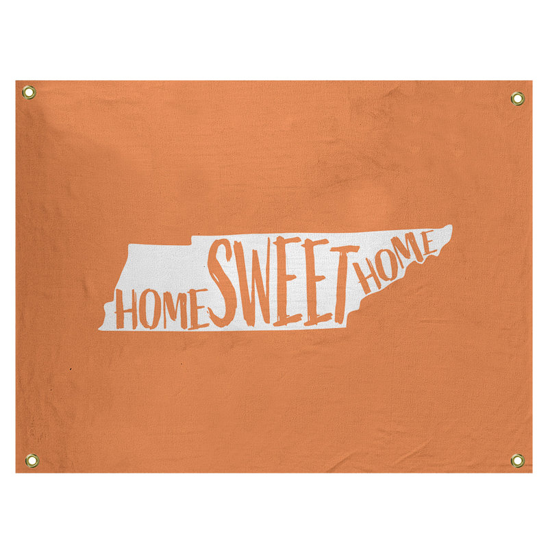 Tapisserie murale tennessee doux pour la maison, H 50 po x l 59 po, Orange