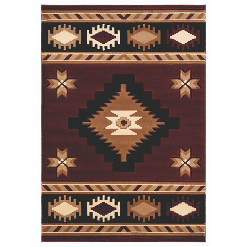 Tapis rouge Barraza, Rectangle 1 pi 10 po x 2 pi 8 po