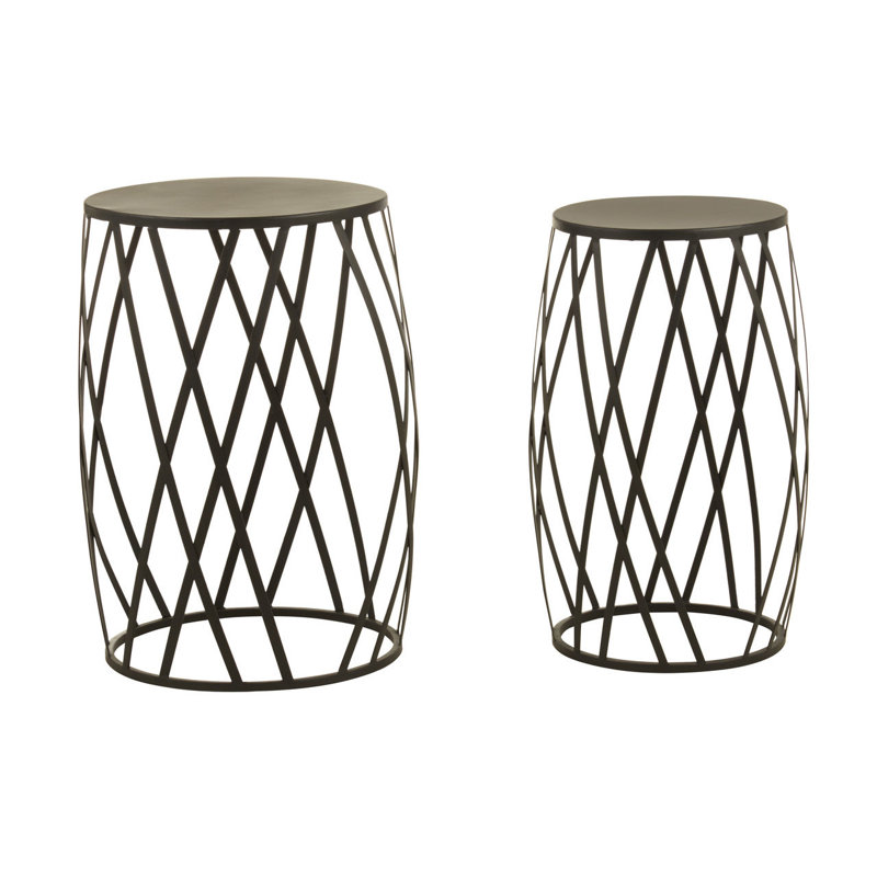 Winterberry Drum Nesting Tables