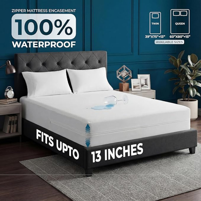 Housse de protection pour matelas Beddora, Queen, 15"