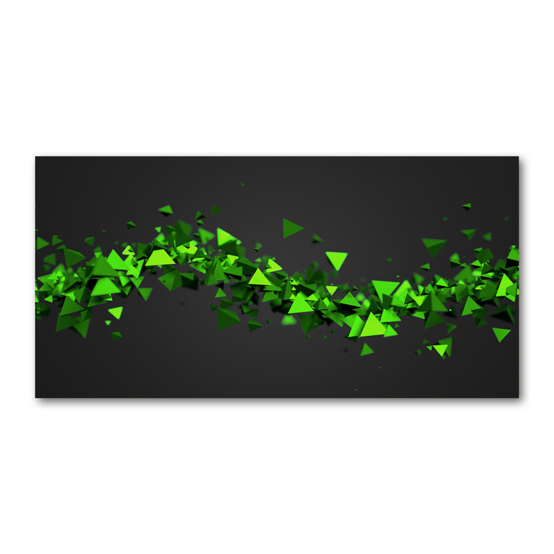 Biridiana 50cm W x 100cm L Glass Peel and Stick Panel