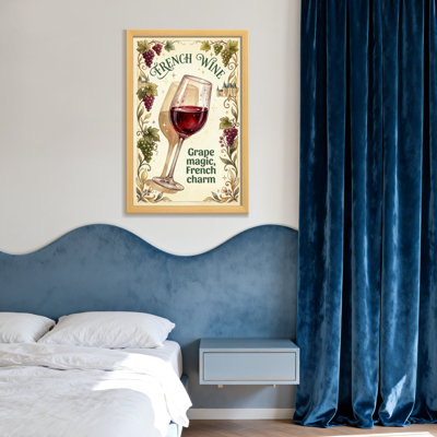 Food & Beverage French Wine Grape Magic Charm Pattern
