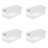 Sterilite Plastic Clear Stackable Latching Storage Box Container