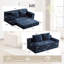 Causeuse surdimensionnée en velours côtelé de 71,6 po, canapé en mousse à mémoire de forme haute densité avec coussins, bleu-1142218952