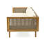 ENSEMBLE DE MEUBLES DE PATIO: LIT DE CLASSE 3 PLACES CLAREMONT + TABLE EN BOIS ACACIA-1985356284