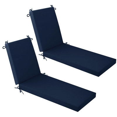 Coussin pour chaise longue double d'extérieur en tissu oléfine imperméable et résistant à la décoloration