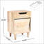 Natural Wood Nightstand