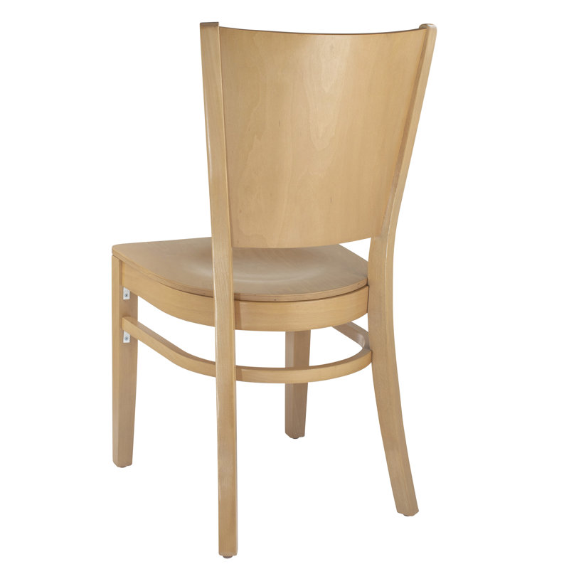 Chaise d'appoint en bois massif Calina, Naturel