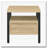 Oak and Black 1-drawer Accent Table