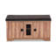 Banc de rangement pour chaussures en similicuir Lena