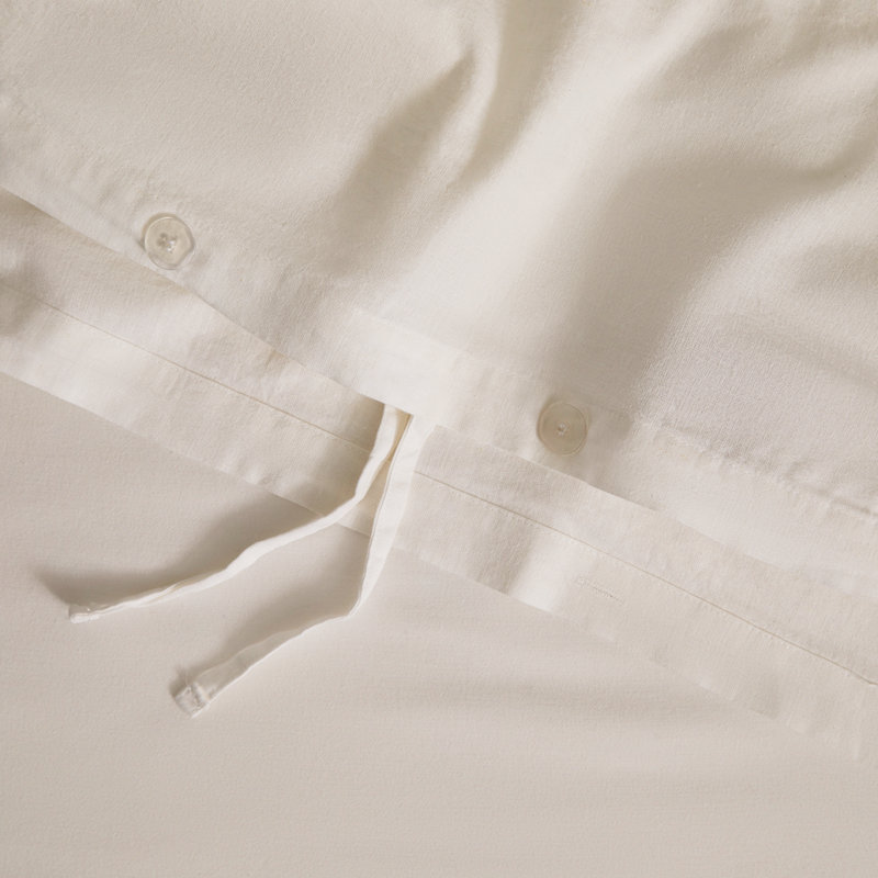 Ensemble de housse de couette de 3 pièces Nena, Blanc, Housse de couette très grand et 2 très grandes t