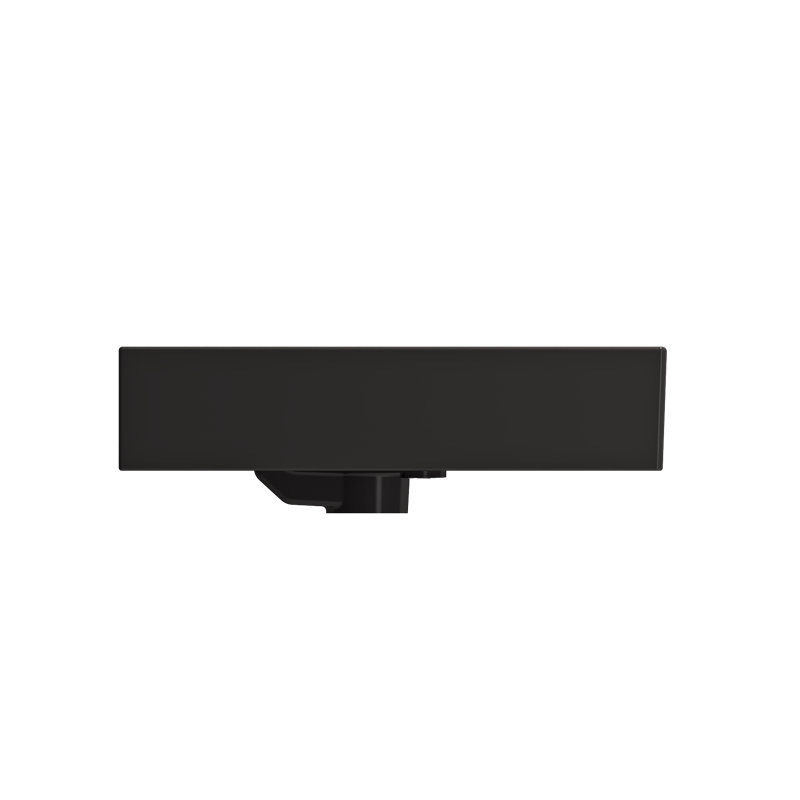 Milano 23.82'' L Bathroom Sink, Matte Black, Single-Hole