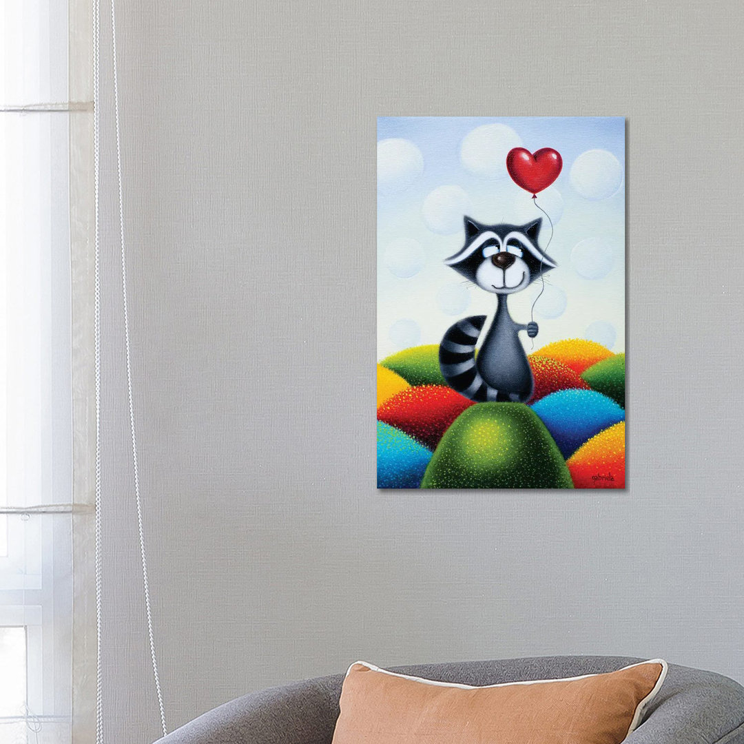 Choose Happy by Gabriela Elgaafary - Wrapped Canvas Print