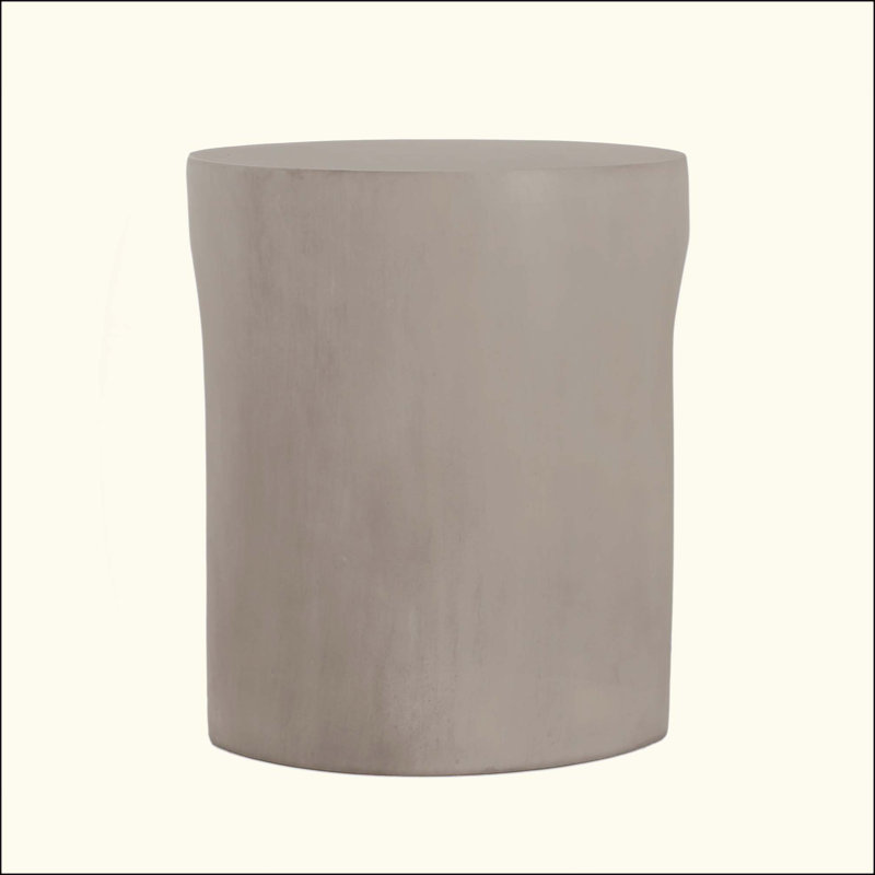 Outdoor MGO Round With U-Shape Side Table