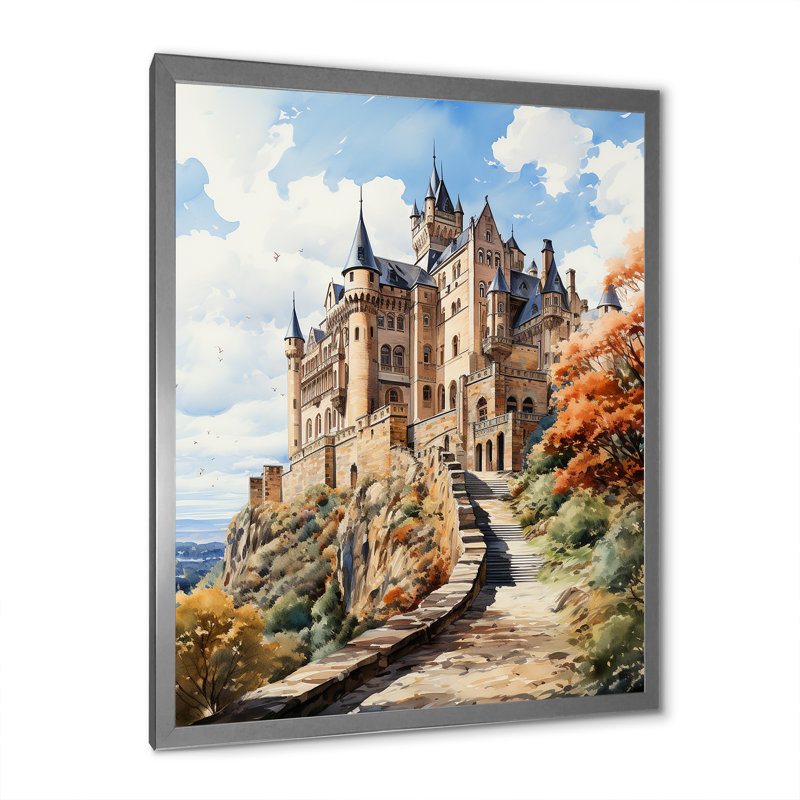 Château de Hohenzollern, Ealsworth, Allemagne, Cadre photo argenté, H 32 po x l 24 po x P 1 po