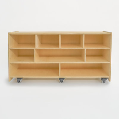 9 Compartment Manufactured Wood Shelving Unit