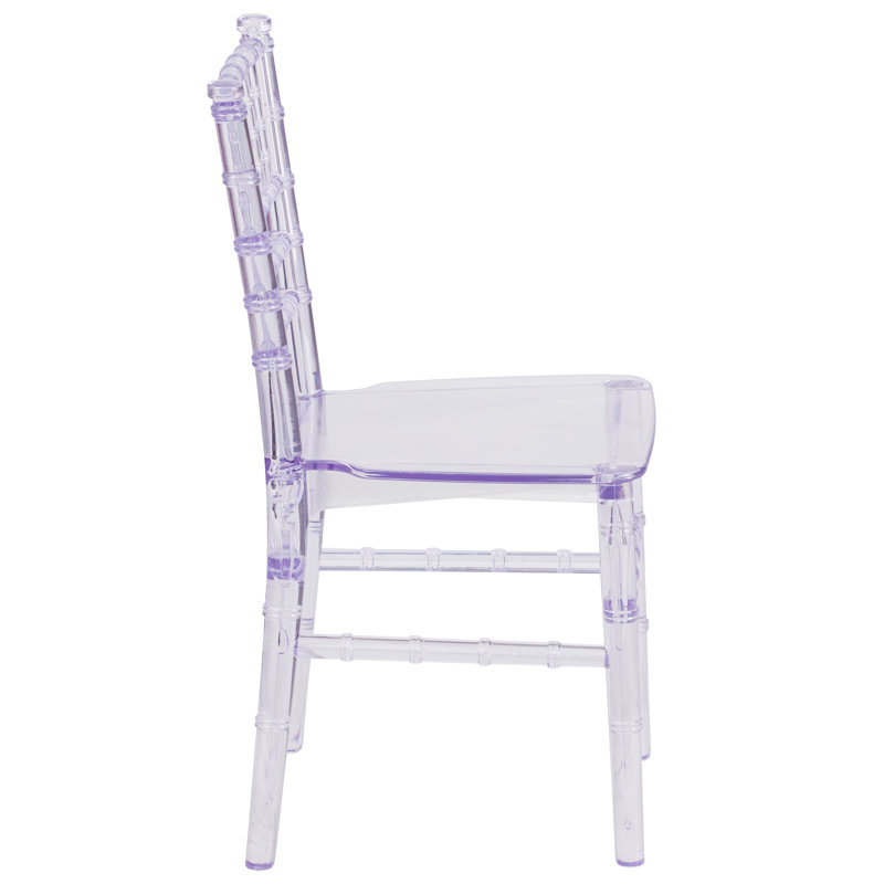 Chaises de conférence Gemma Kids Classic en résine Chiavari, Transparent