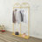 47.2" Wedding Dress Display Stand Clothes Rack Metal Garment Rack Clothes Rail Gold