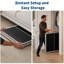 Ensemble de table de ping-pong pliable Professional 6x3FT - Tennis de table résistant aux intempéries avec surface en panneau de fibres à densité moyenne, assemblage rapide, filet, 2 raquettes, 3 balles, rangement facile-130481240