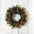 Frosted Wreath with LED Lights and Berry Accents