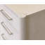 Bureau double caisson en bois, table de coin, rangement pour bureau, blanc