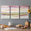 Spectrum Sunset II - ensemble de 3 peintures sur toile tendue-93192155