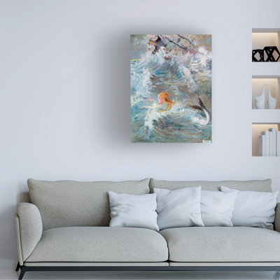 «Honor Charlotte Appleton, la petite sirène qui monte des vagues», art sur toile