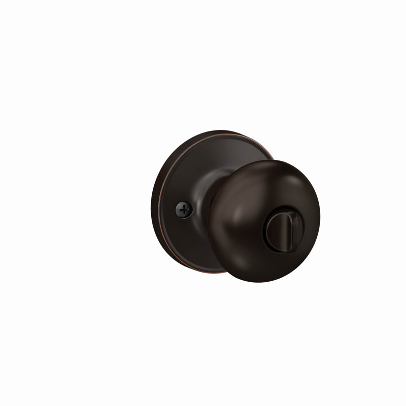 Stratus Knob Keyed Entry Lock, Satin Nickel