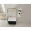30 Inch Wall-Mounted Bathroom Vanity With Sink And Storage Rack, Thick Edged Resin Left Basin, KD-Package-123984990
